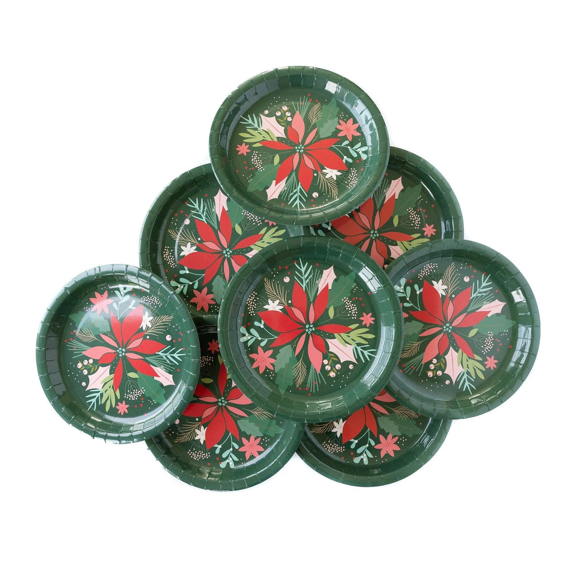 Christmas Botanical Plates - Stesha Party
