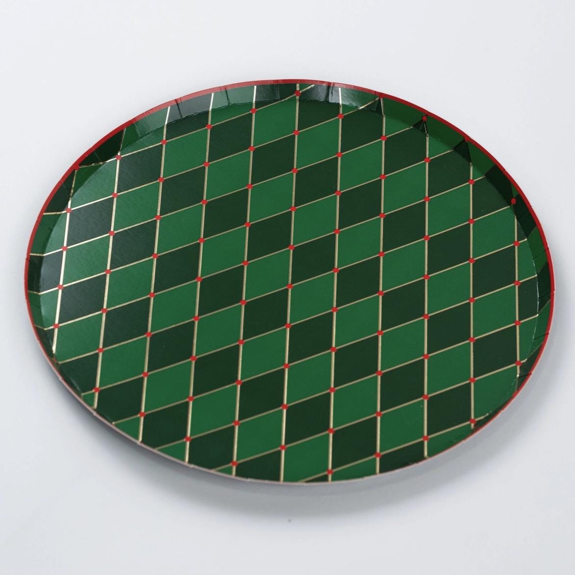 Christmas Harlequin Plates - Stesha Party