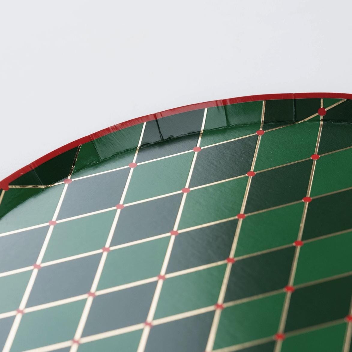 Christmas Harlequin Plates - Stesha Party