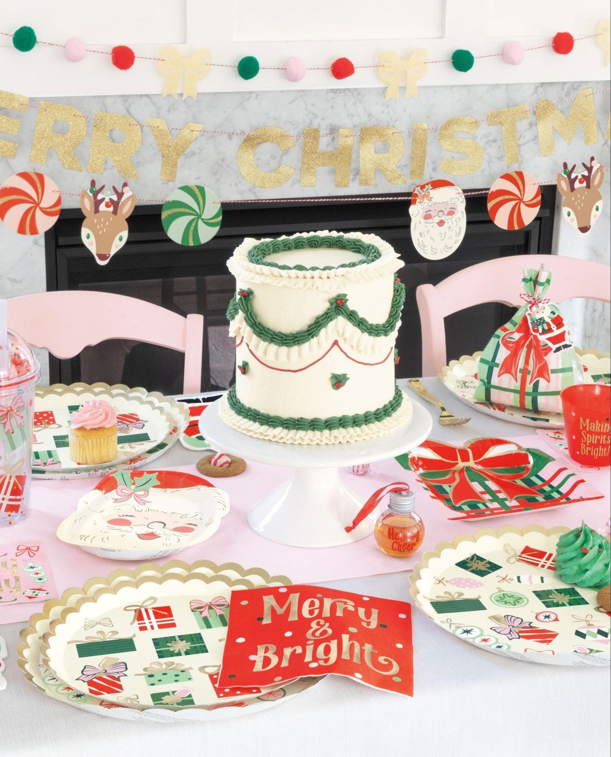 Christmas Plaid Dinner Napkins 16ct - Stesha Party