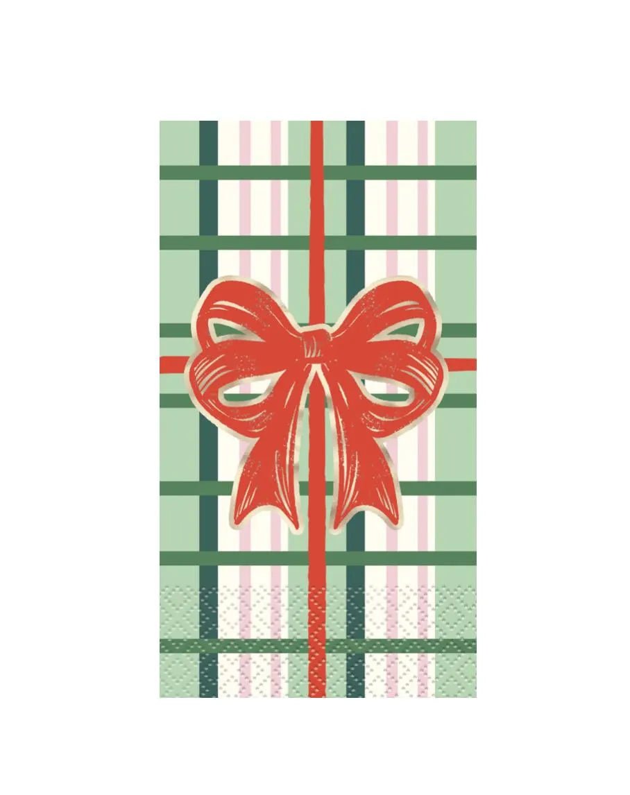 Christmas Plaid Dinner Napkins 16ct - Stesha Party