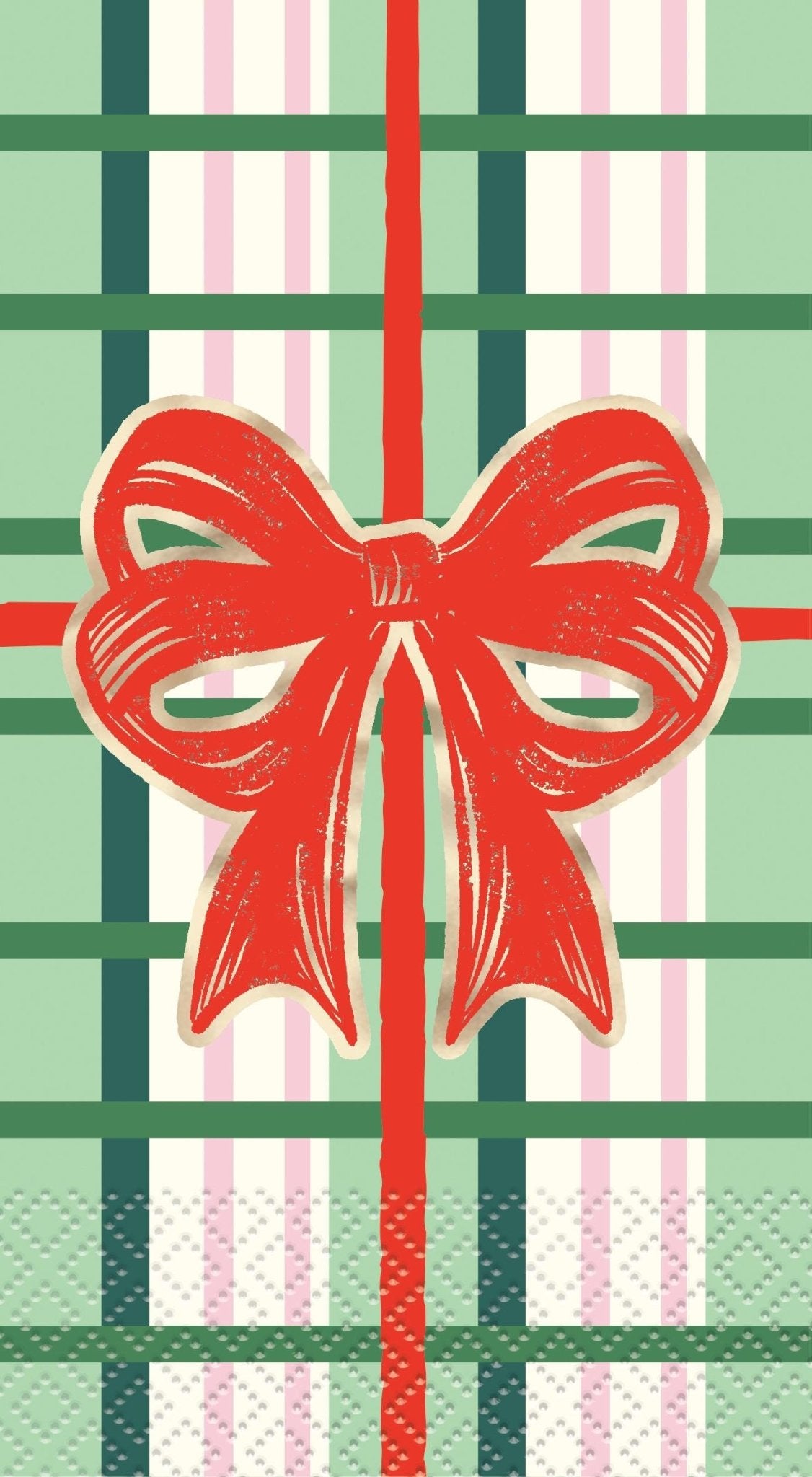 Christmas Plaid Dinner Napkins 16ct - Stesha Party