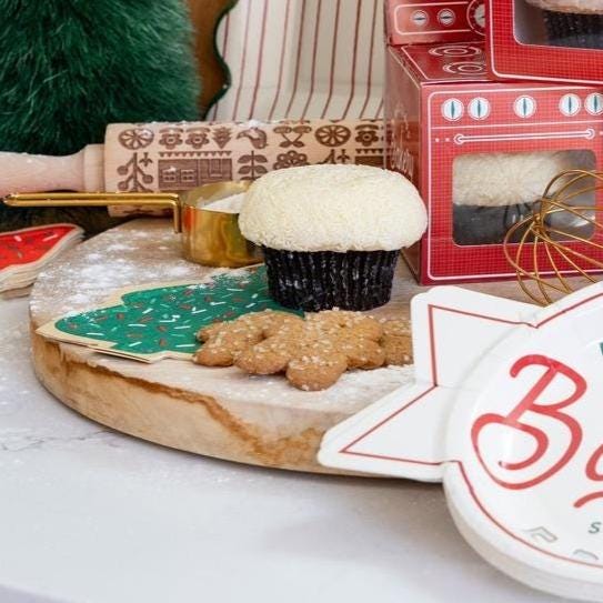 Christmas Tree Cookie Napkins - Stesha Party