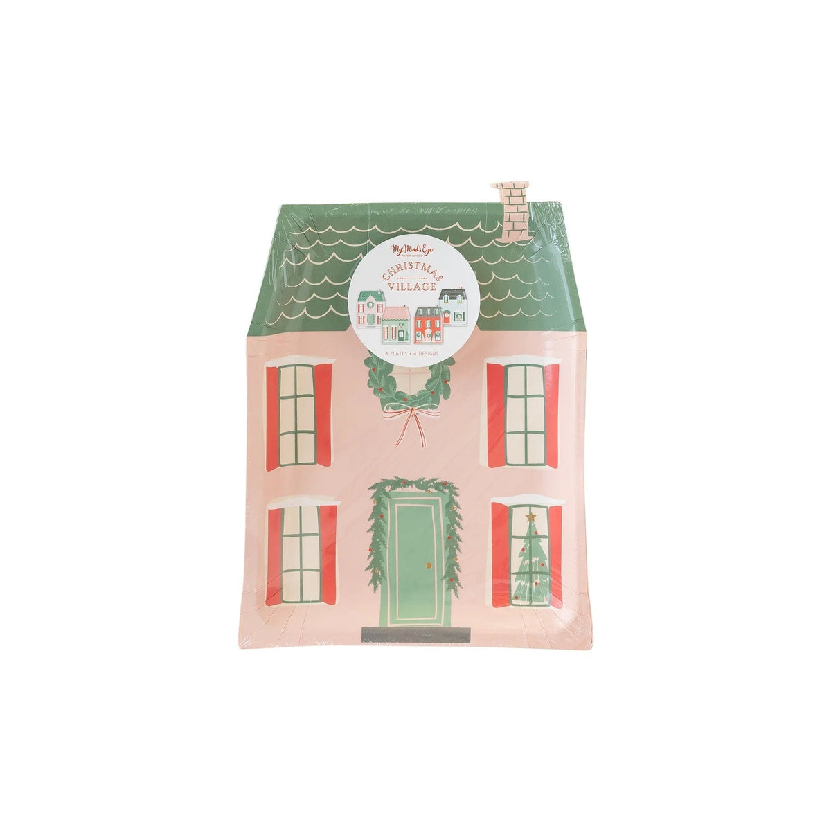 Christmas Village House Plates - Stesha Party