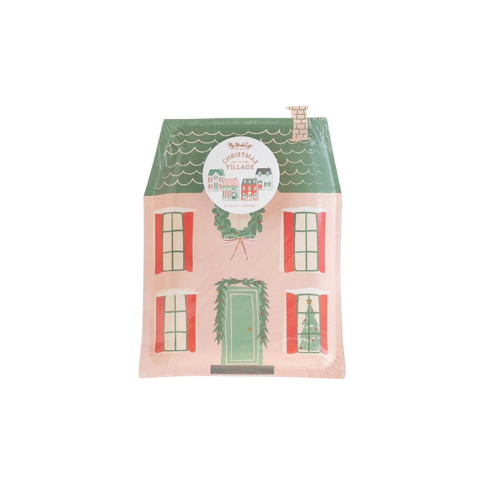 Christmas Village House Plates - Stesha Party
