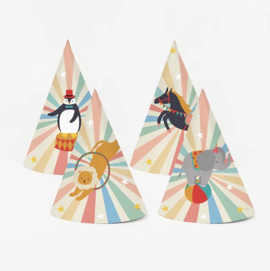Circus Animal Hats 8ct - Stesha Party