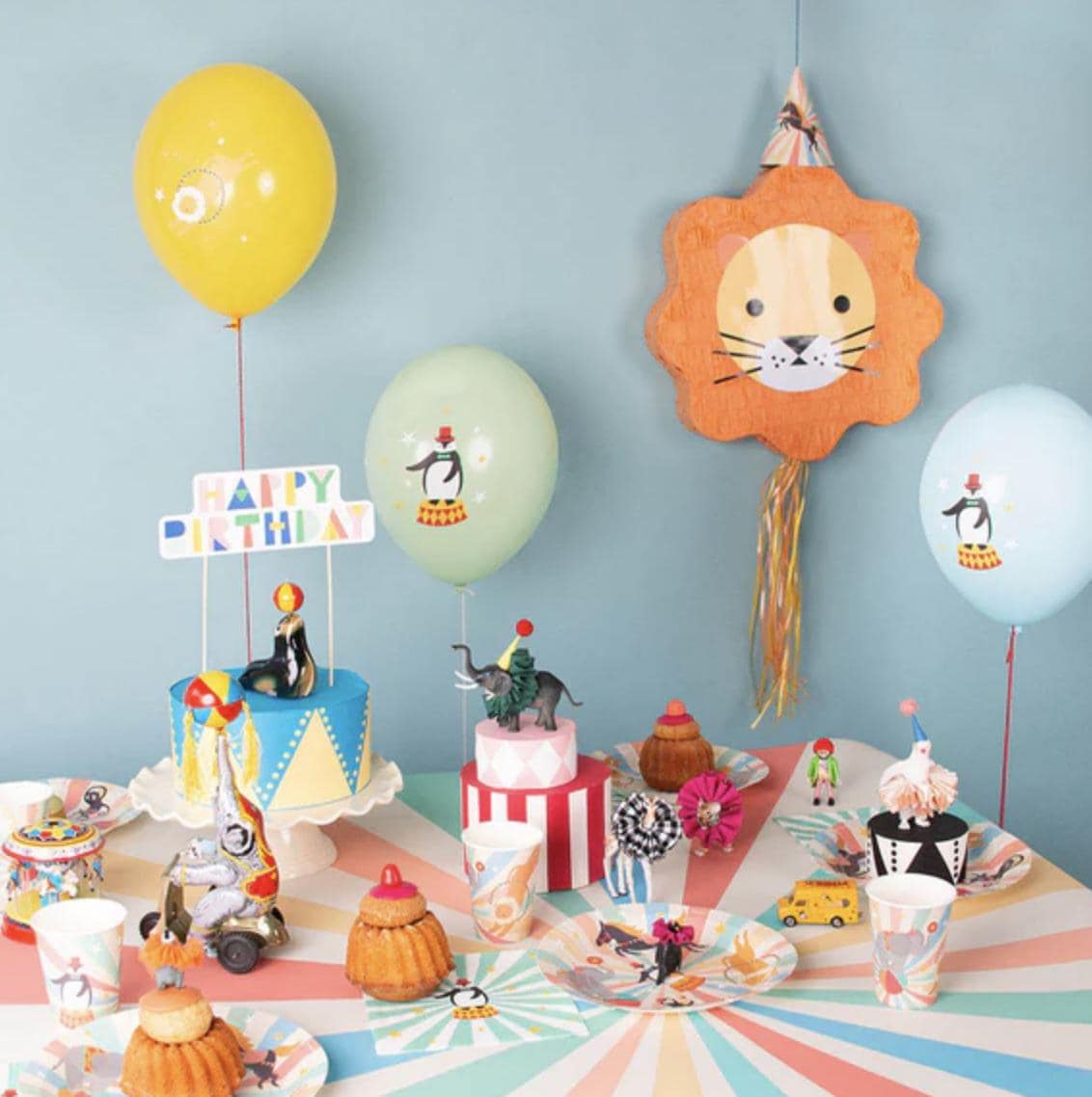 Circus Animal Hats 8ct - Stesha Party