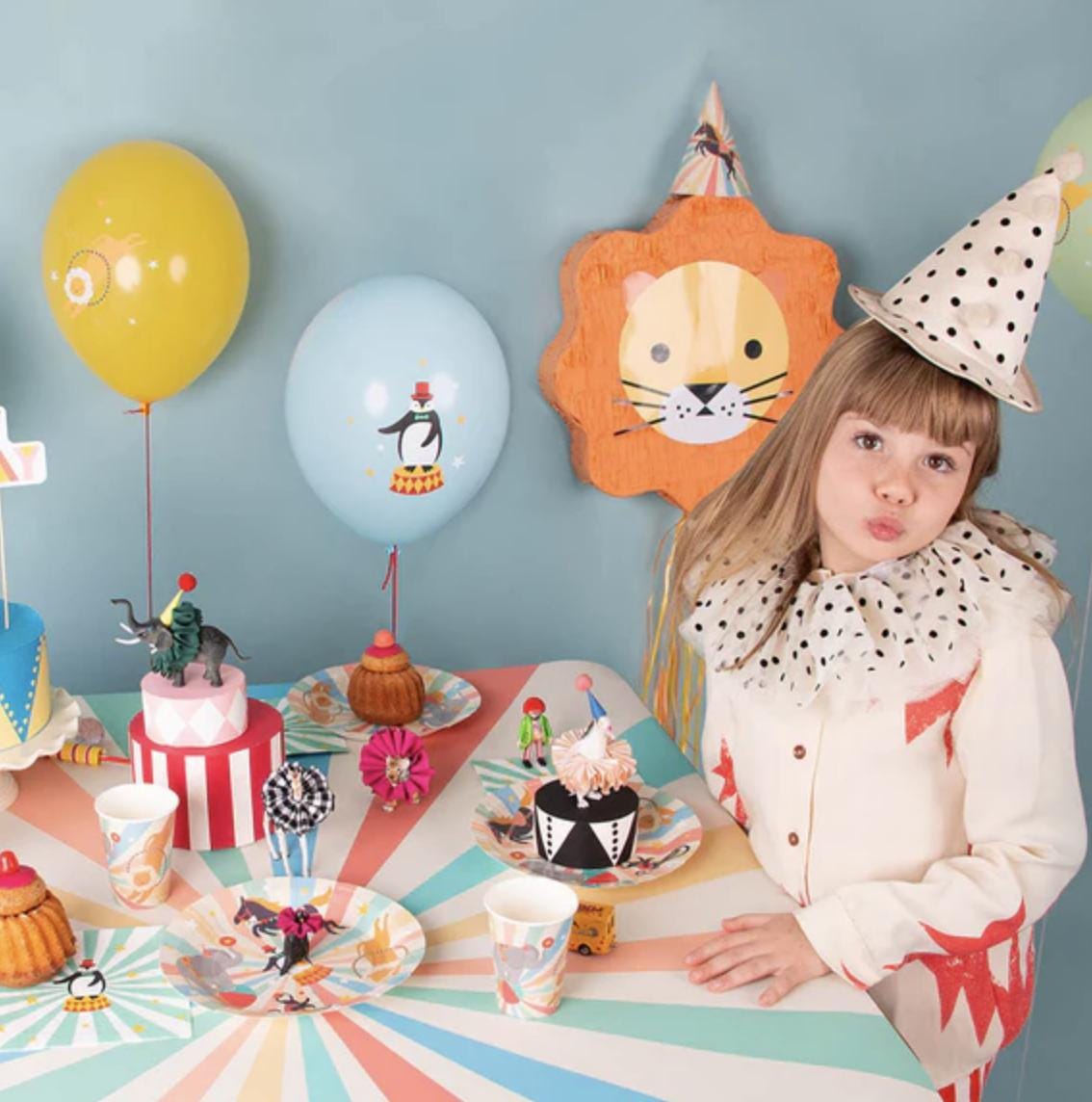 Circus Animal Hats 8ct - Stesha Party