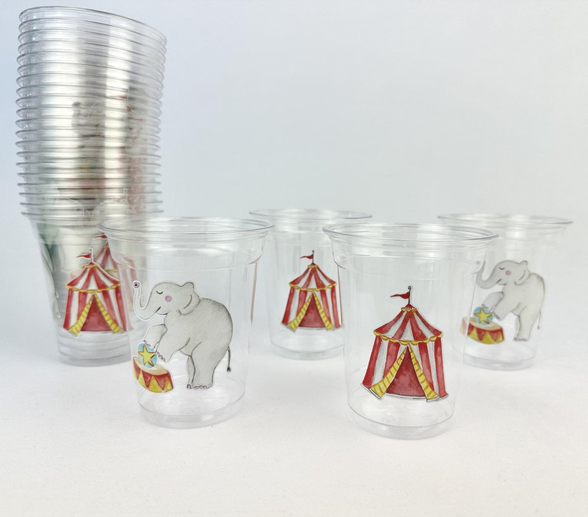Circus Birthday Party Cups 24ct - Stesha Party