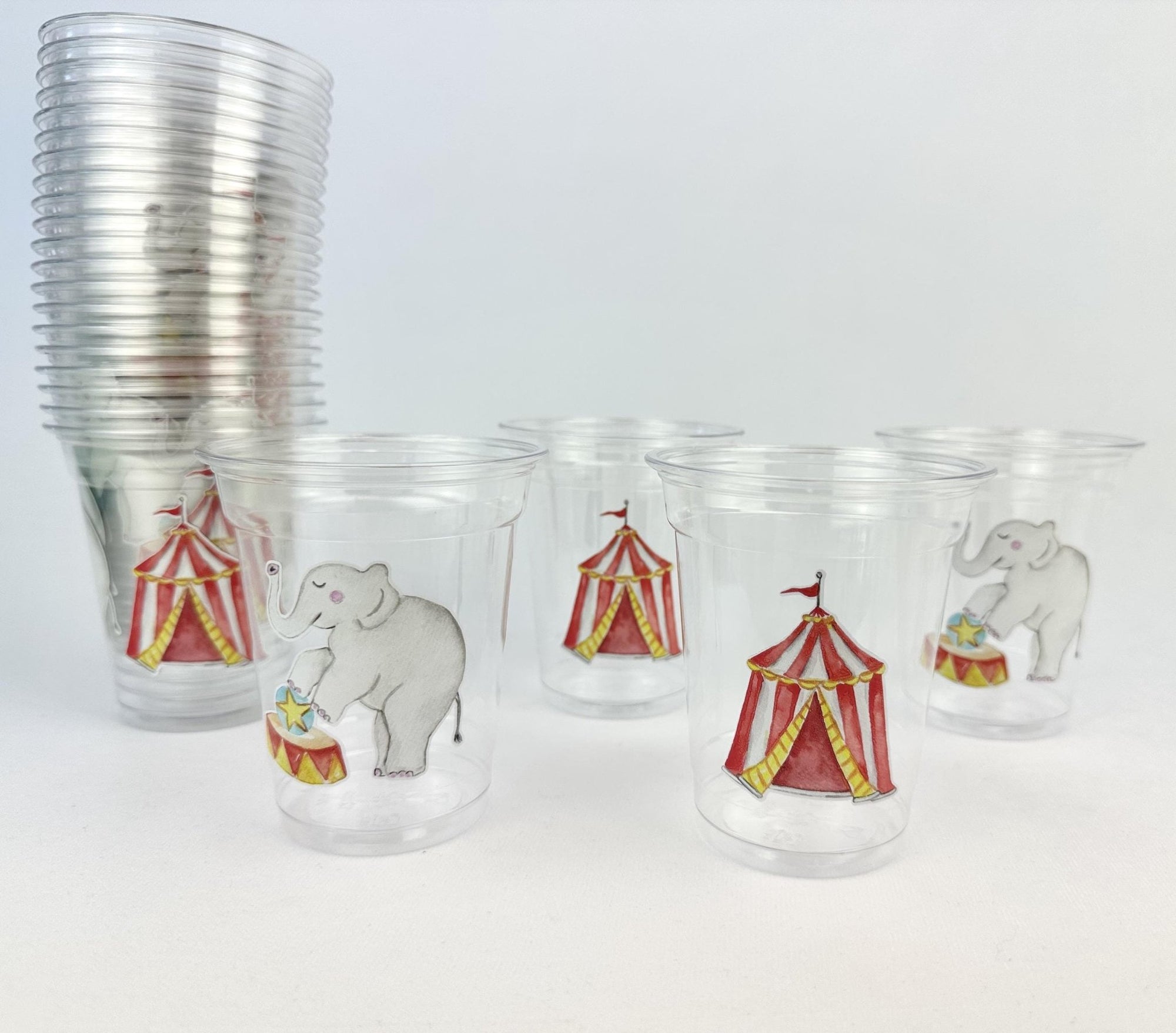 Circus Birthday Party Cups 24ct - Stesha Party