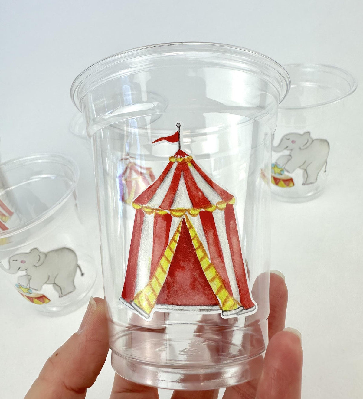 Circus Birthday Party Cups 24ct - Stesha Party