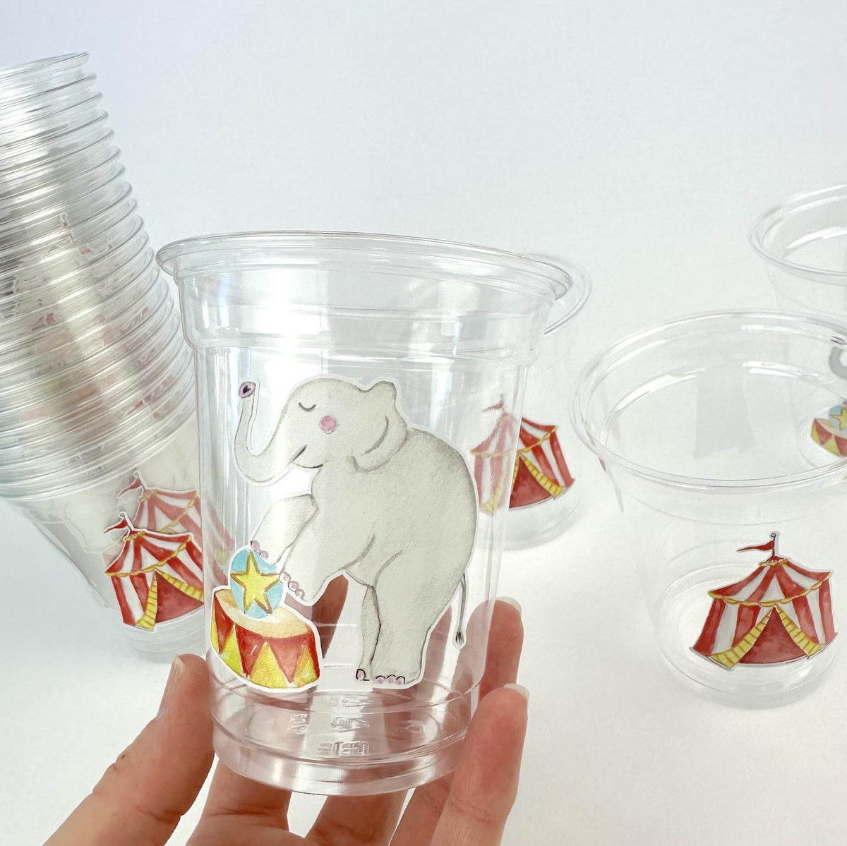 Circus Birthday Party Cups 24ct - Stesha Party
