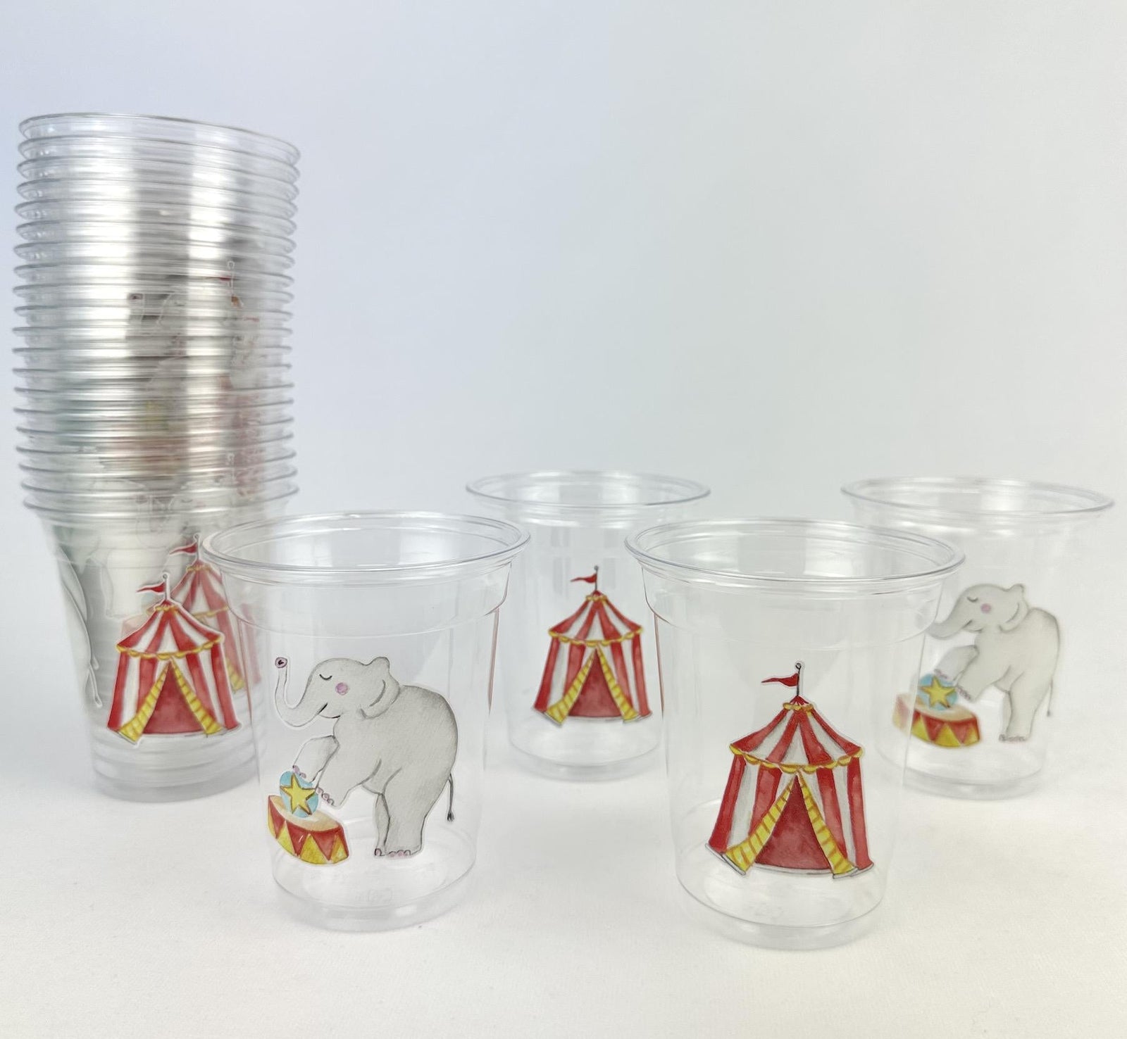 Circus Birthday Party Cups 24ct - Stesha Party