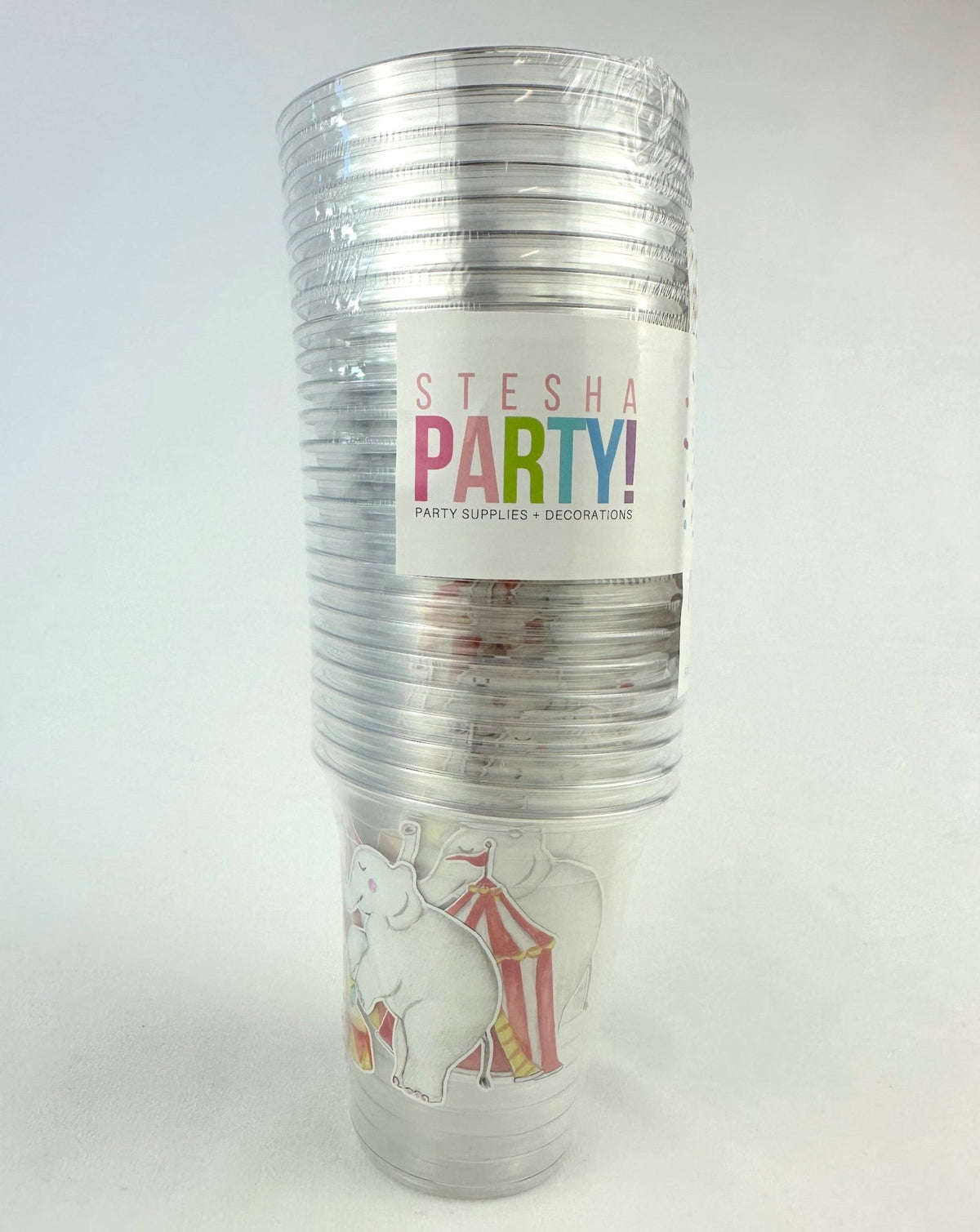 Circus Birthday Party Cups 24ct - Stesha Party