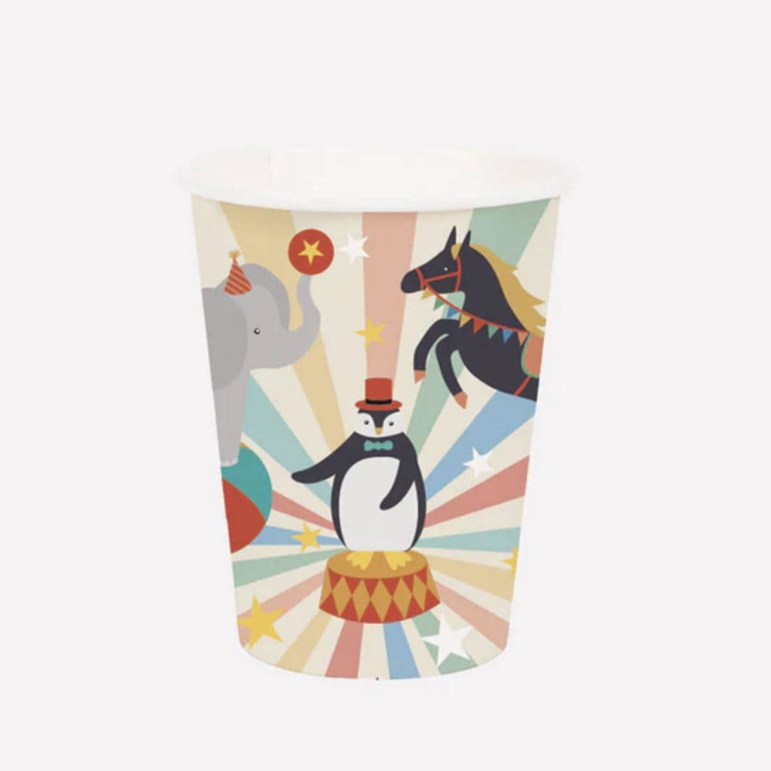 Circus Party Cups 8ct - Stesha Party