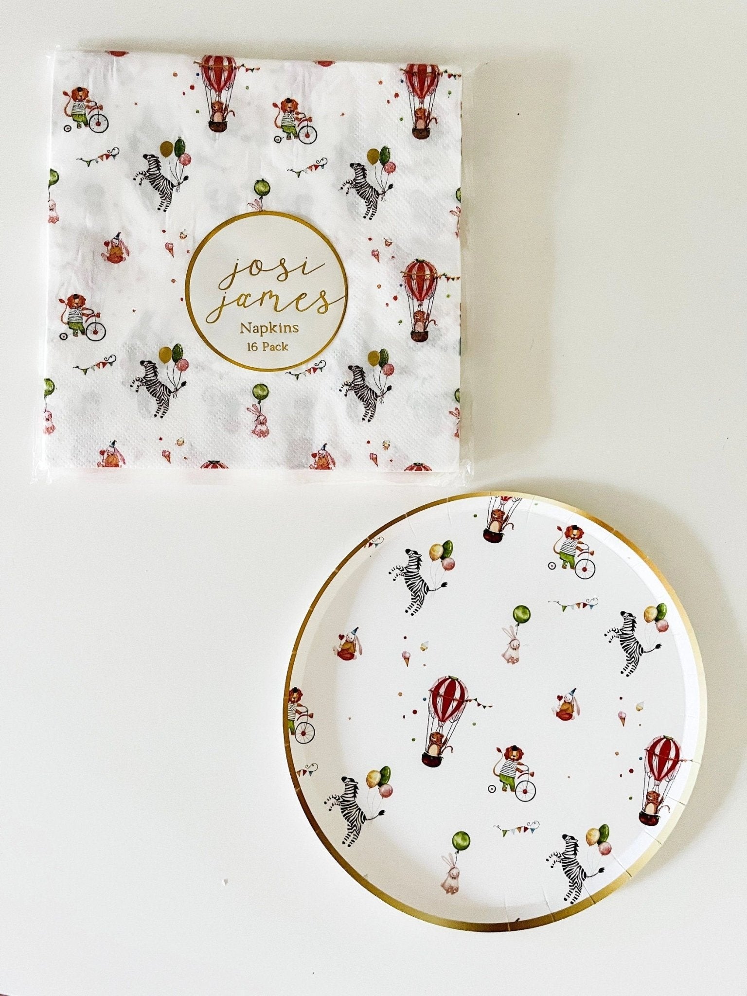 Circus Party Dessert Plates - Stesha Party