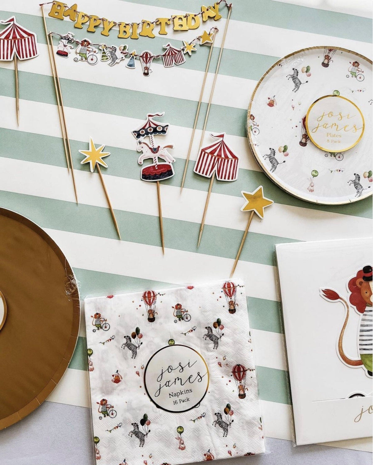 Circus Party Dessert Plates - Stesha Party