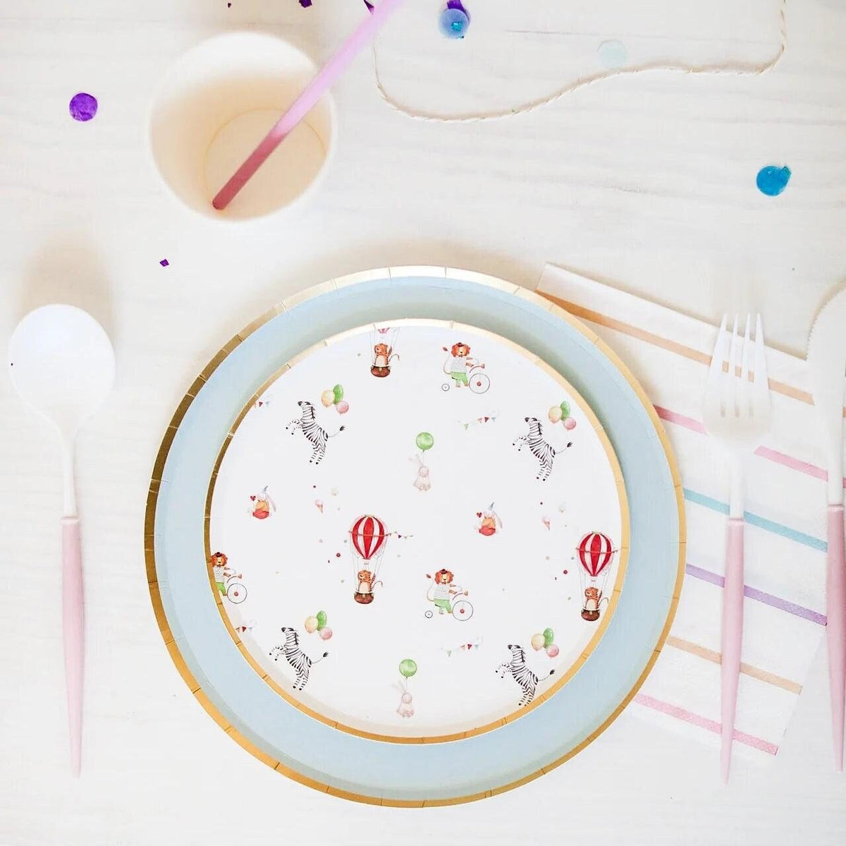 Circus Party Dessert Plates - Stesha Party