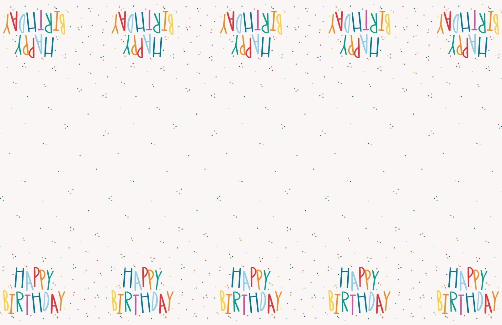 Colorful Birthday Plastic Table Cover - Stesha Party