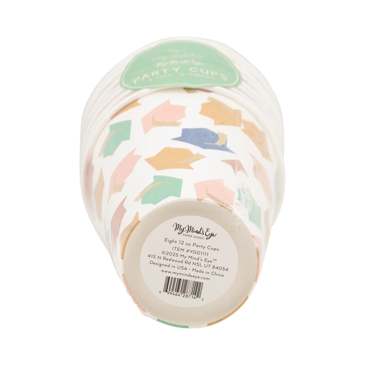 Colorful Graduation Cups 12ct - Stesha Party