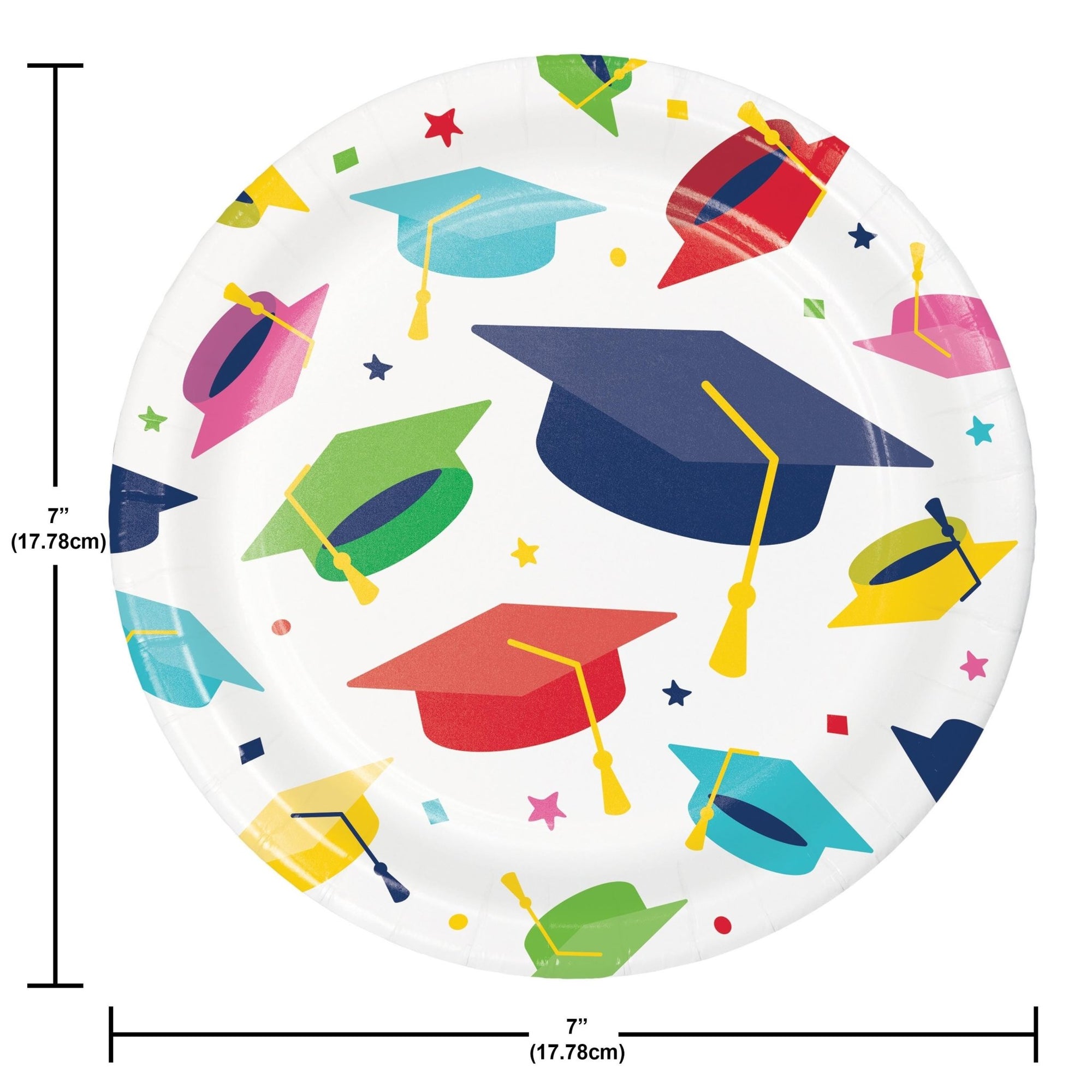 Colorful Graduation Plates and Napkins - Stesha Party