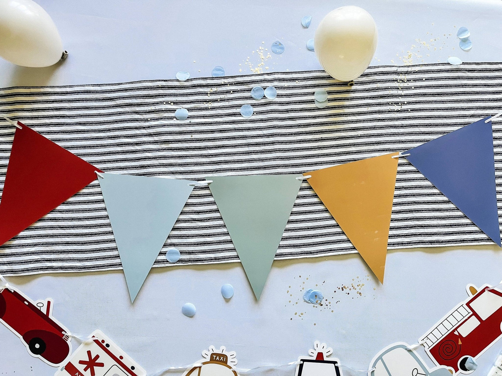 Colorful Paper Pennant Banner 8ft - Stesha Party