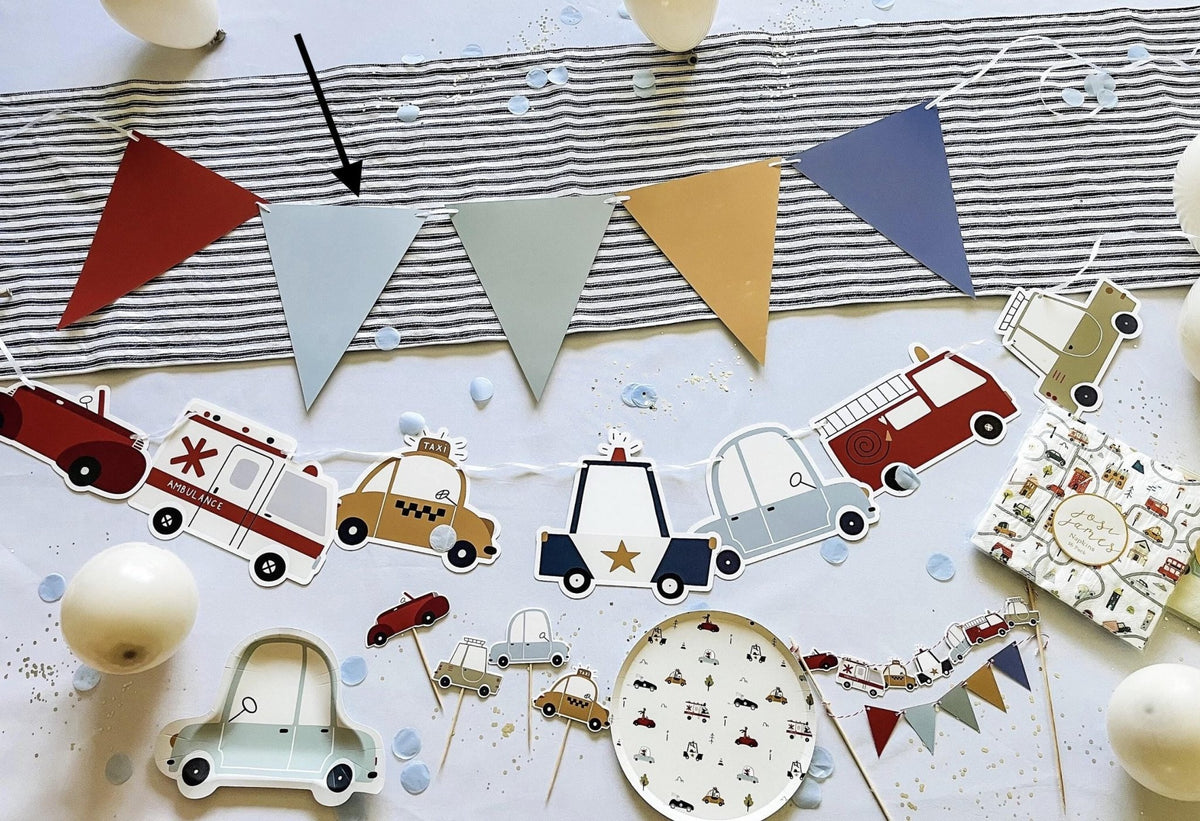 Colorful Paper Pennant Banner 8ft - Stesha Party