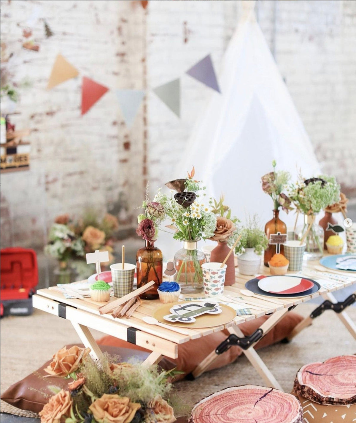 Colorful Paper Pennant Banner 8ft - Stesha Party