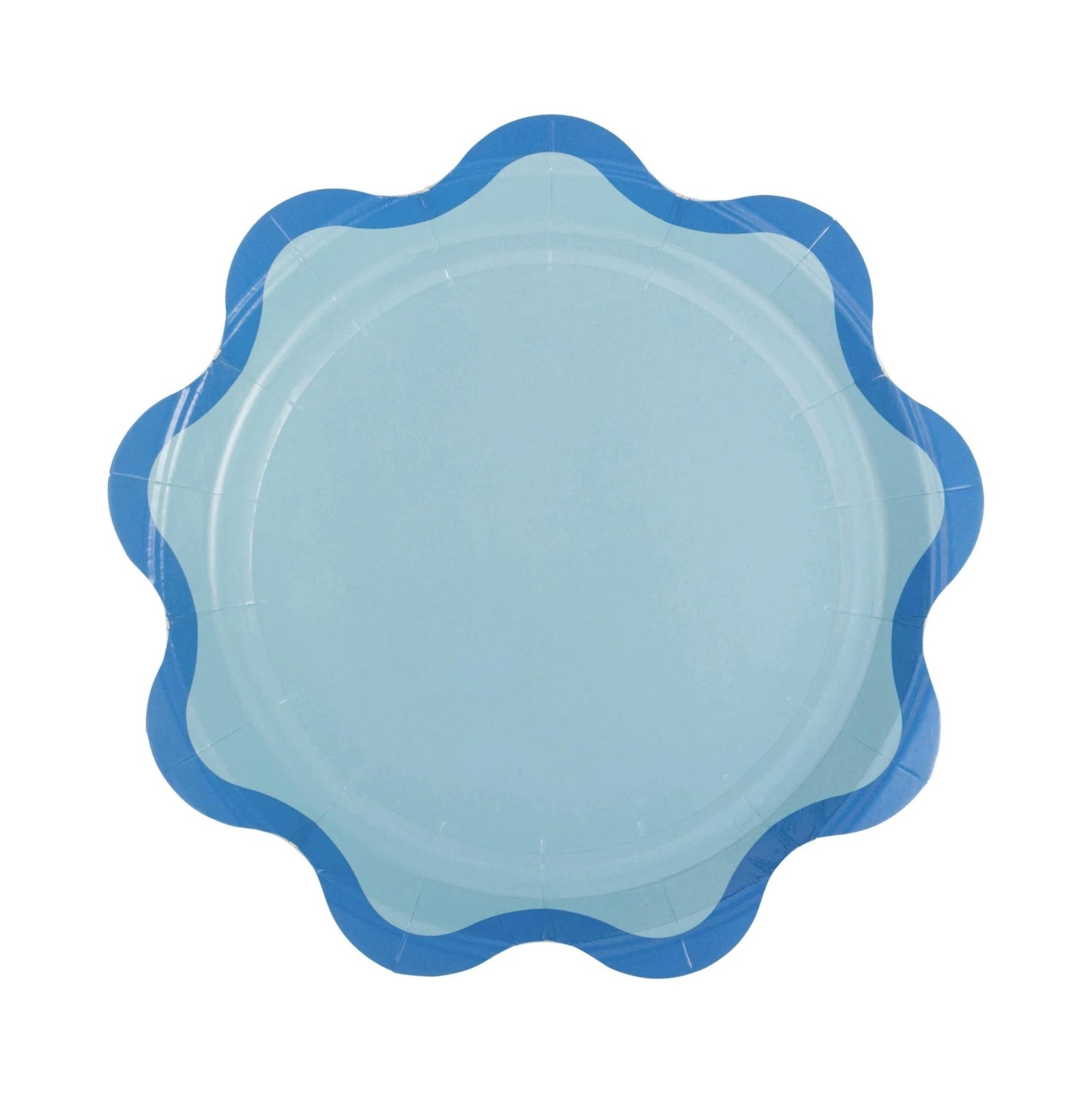 Colorful Scalloped Paper Cake Plates - Stesha Party