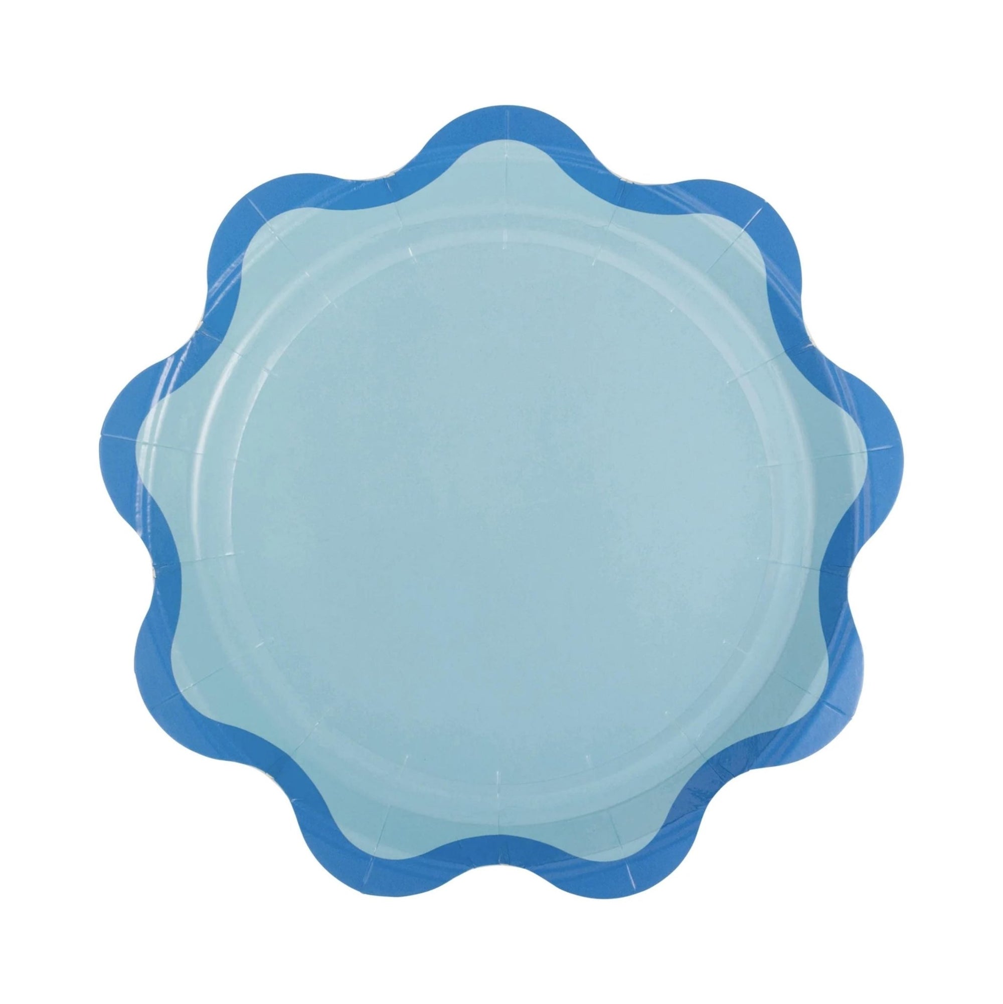 Colorful Scalloped Paper Cake Plates - Stesha Party