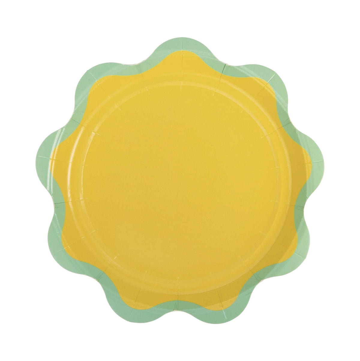 Colorful Scalloped Paper Cake Plates - Stesha Party