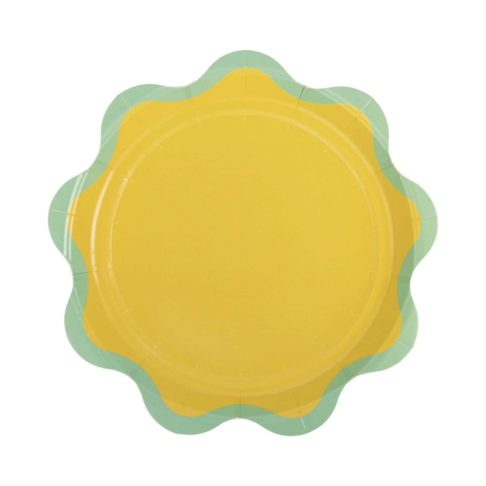 Colorful Scalloped Paper Cake Plates - Stesha Party