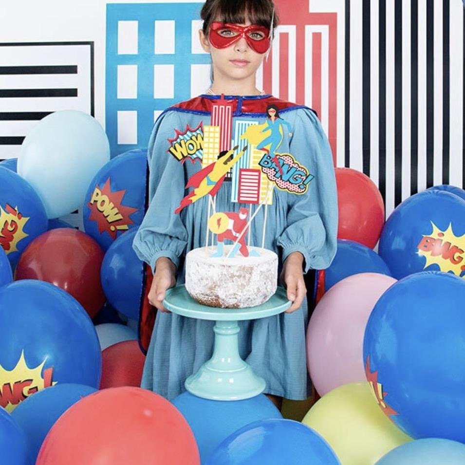 Comic Book Cake Toppers - Stesha Party