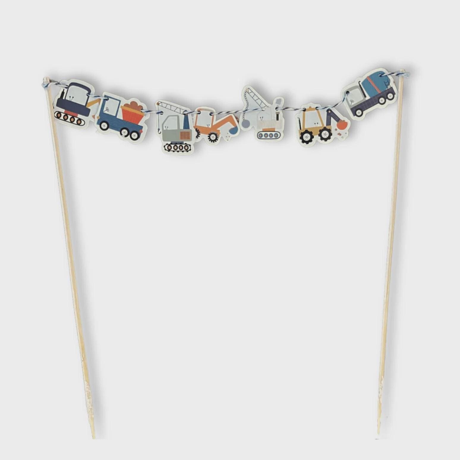 Construction Cake Topper Banner - Stesha Party