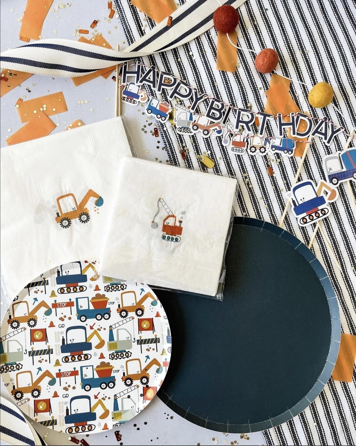 Construction Party Napkins 16ct - Stesha Party