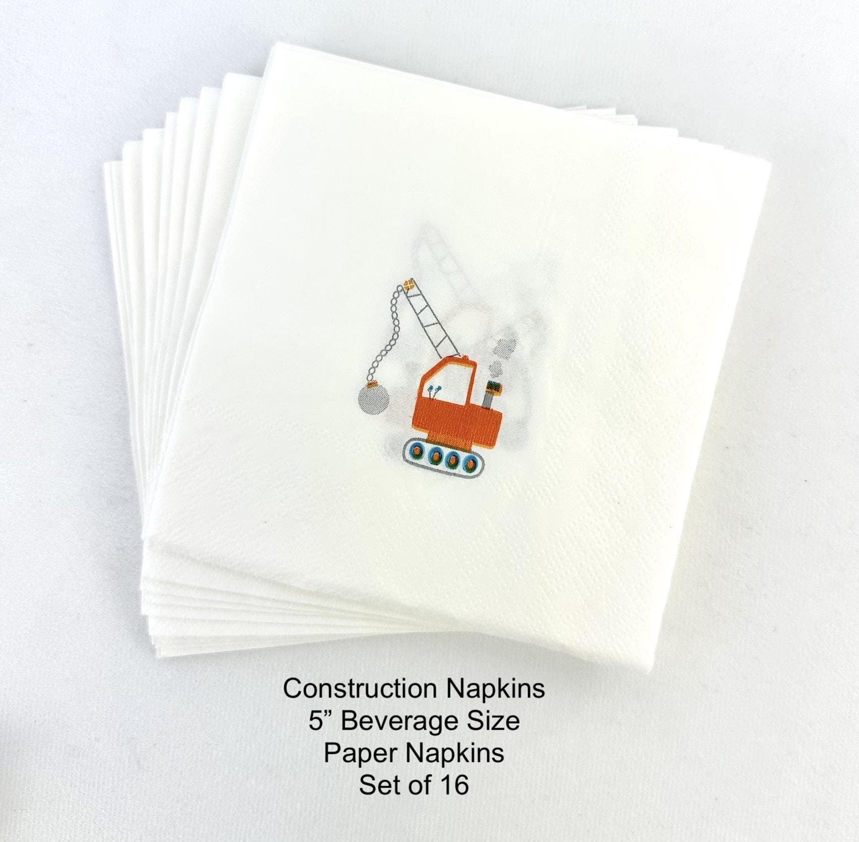 Construction Party Napkins 16ct - Stesha Party