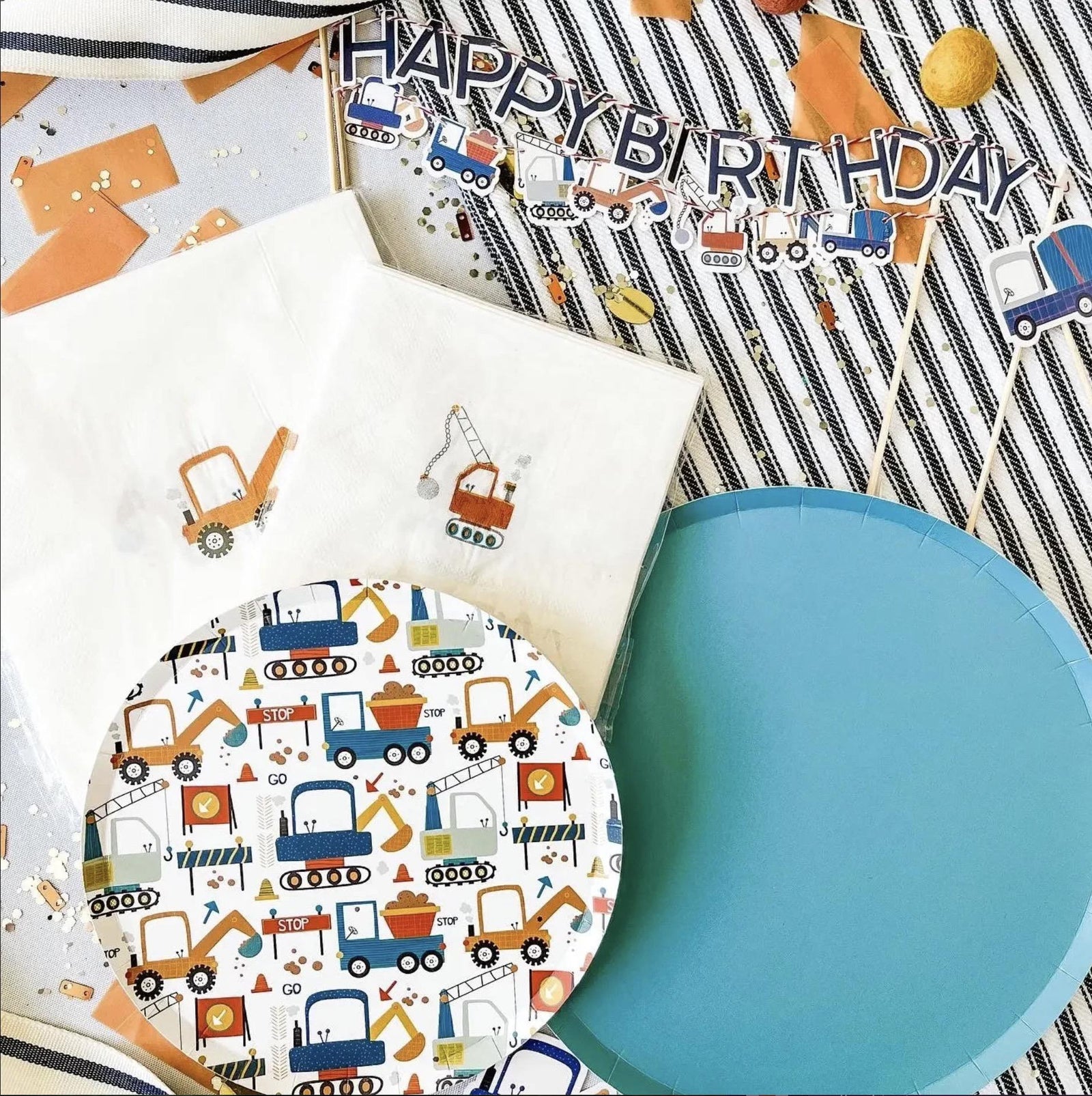 Construction Party Napkins 16ct - Stesha Party