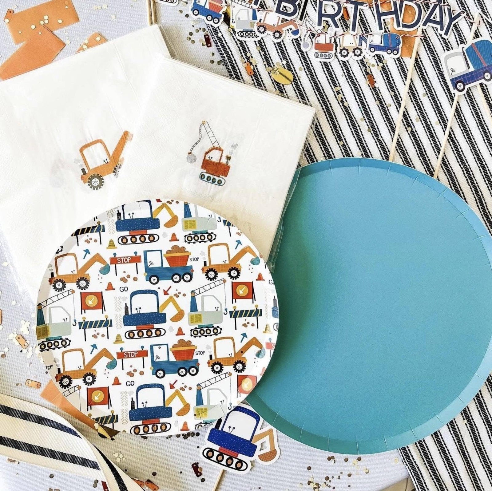 Construction Party Plates - Stesha Party