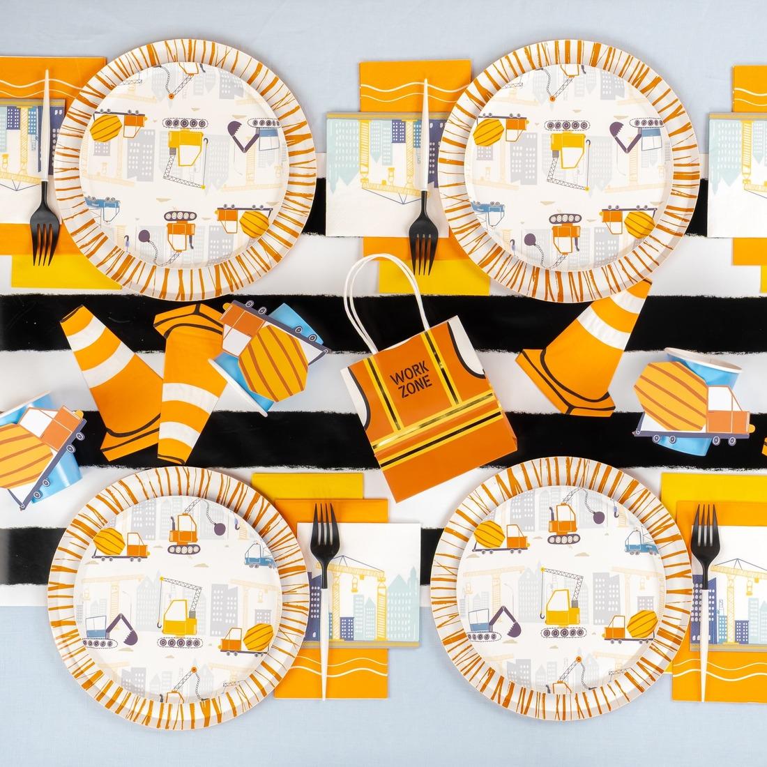 Construction Truck Cutouts 8ct - Stesha Party