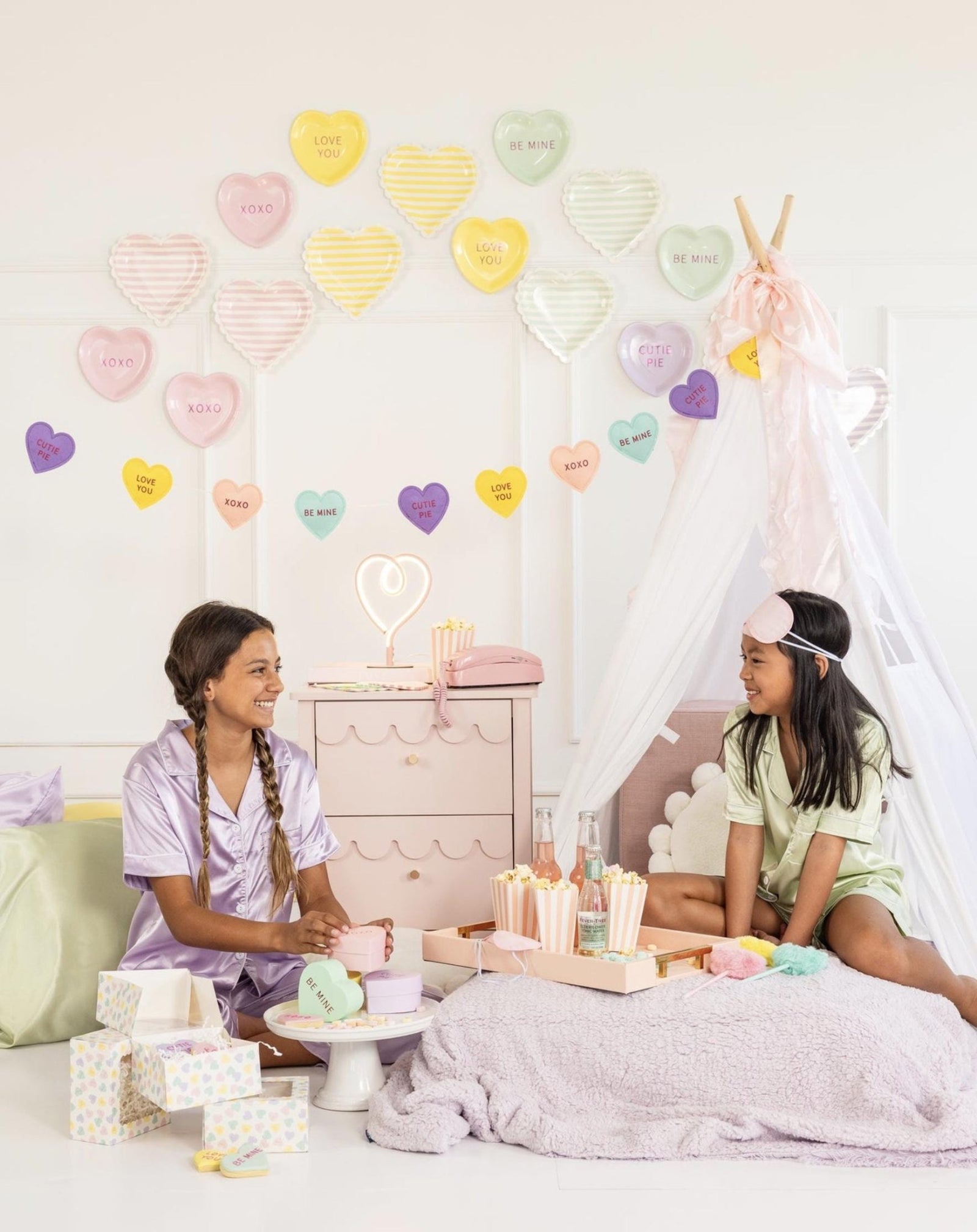 Conversation Heart Puffy Felt Banner - Stesha Party