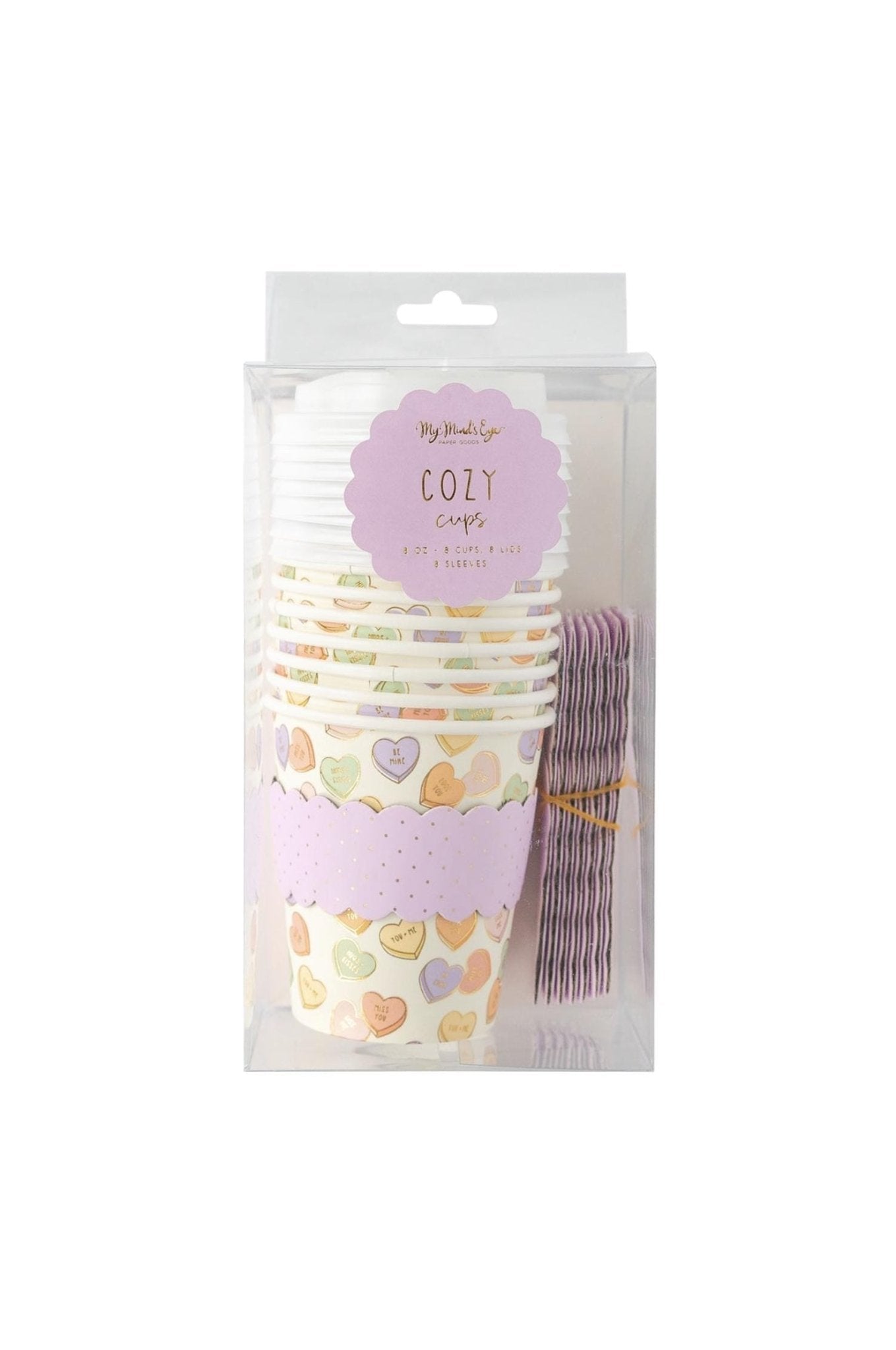 Conversation Hearts To Go Cups - Stesha Party