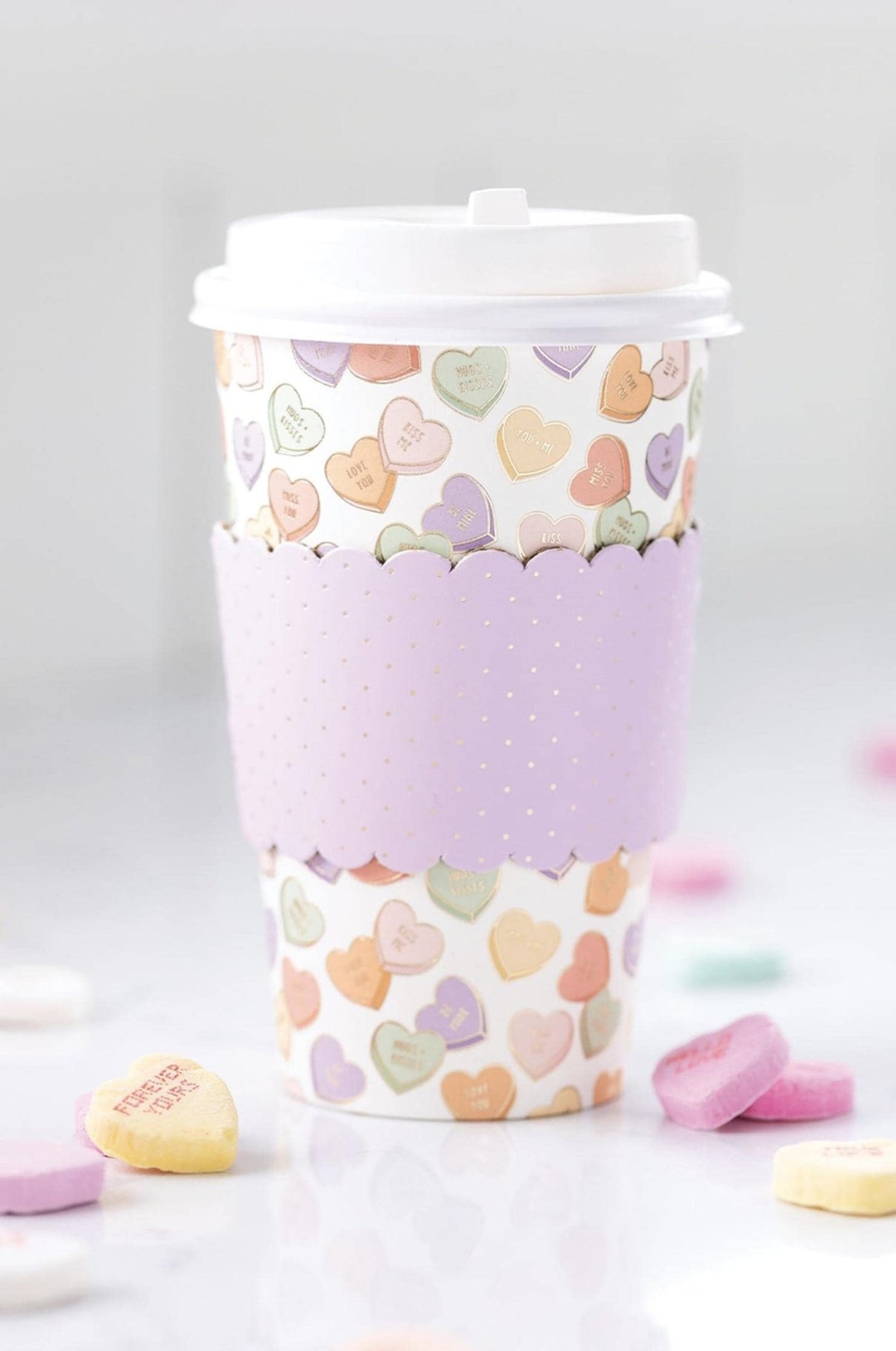 Conversation Hearts To Go Cups - Stesha Party
