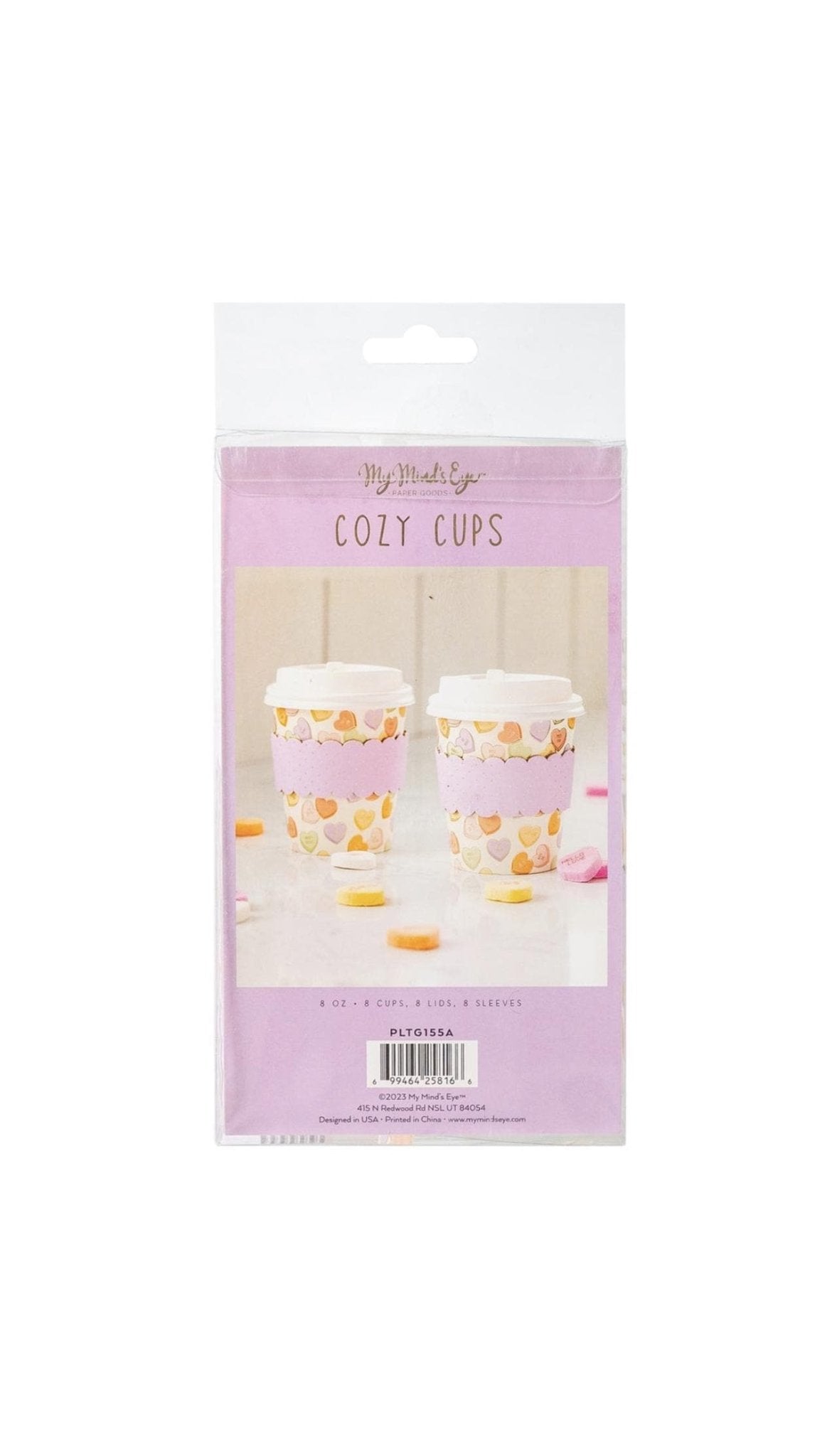 Conversation Hearts To Go Cups - Stesha Party