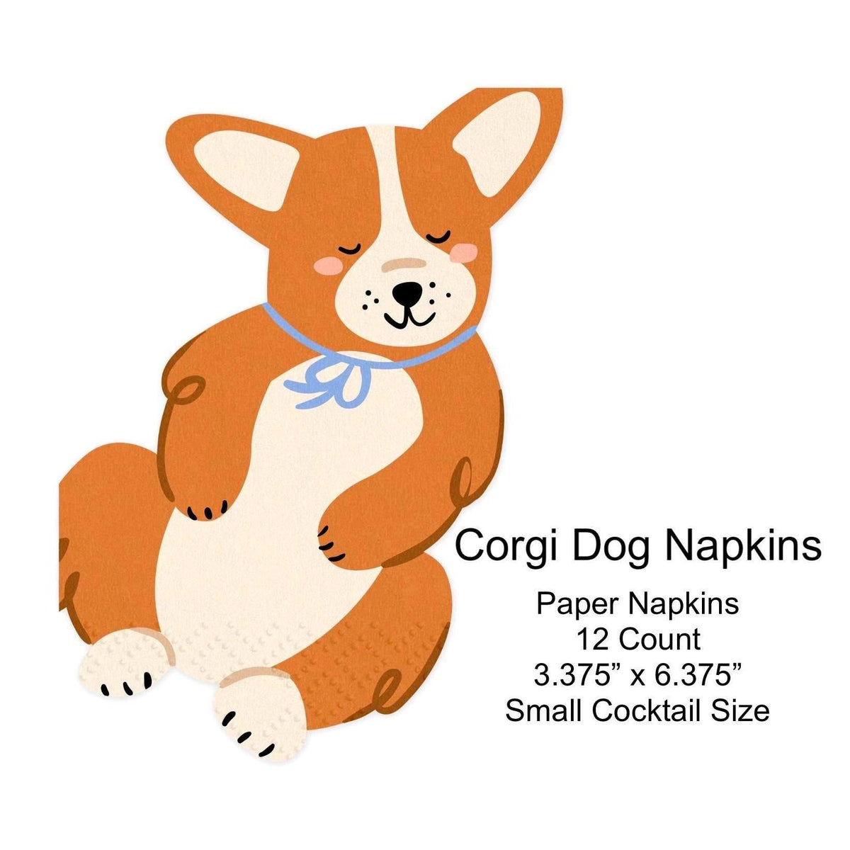 Corgi Party Napkins 12ct - Stesha Party