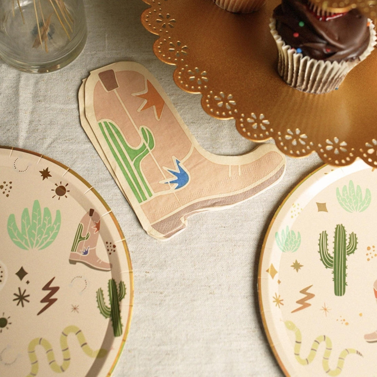 Cowboy Boot Napkins - Stesha Party