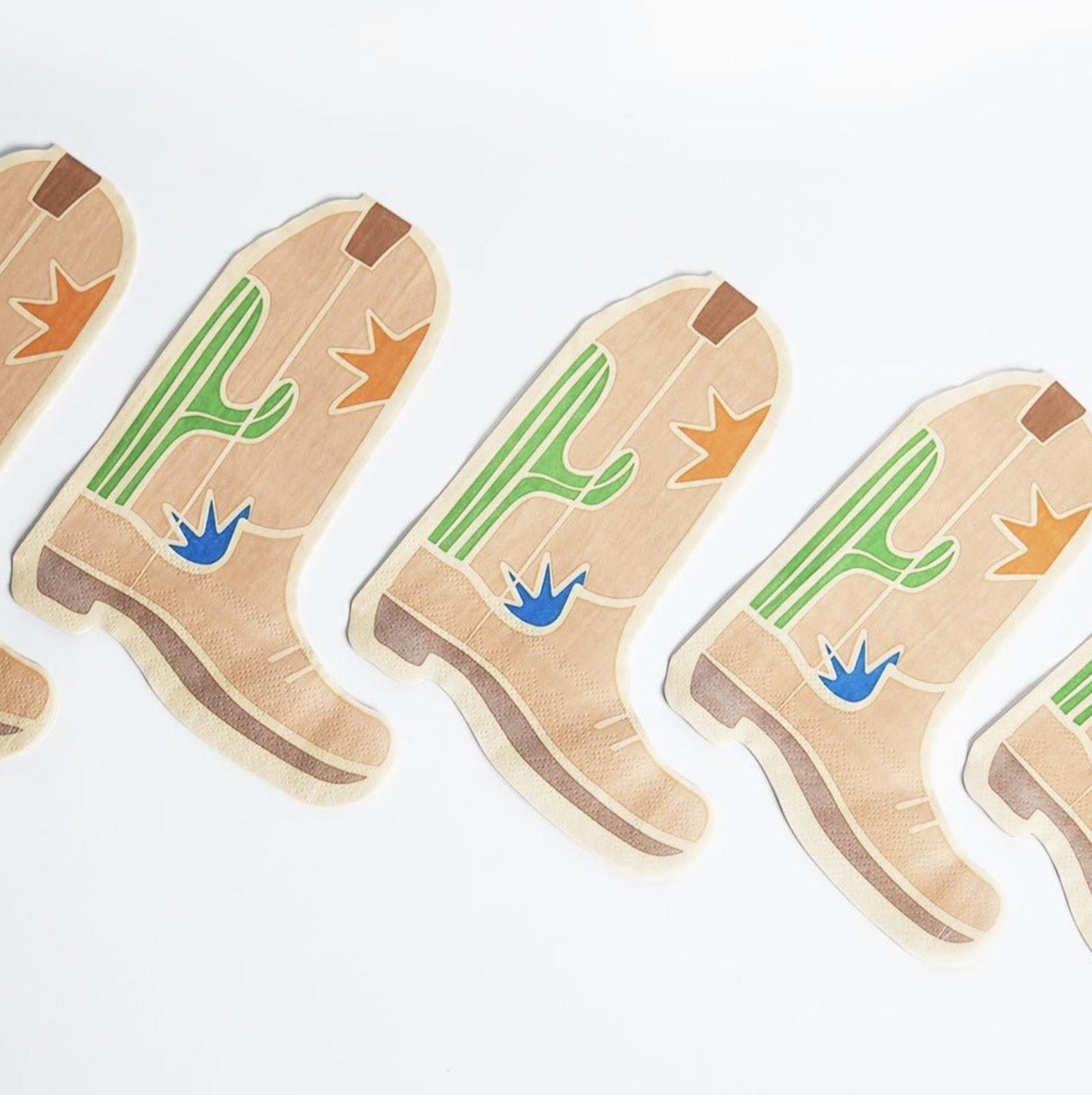 Cowboy Boot Napkins - Stesha Party