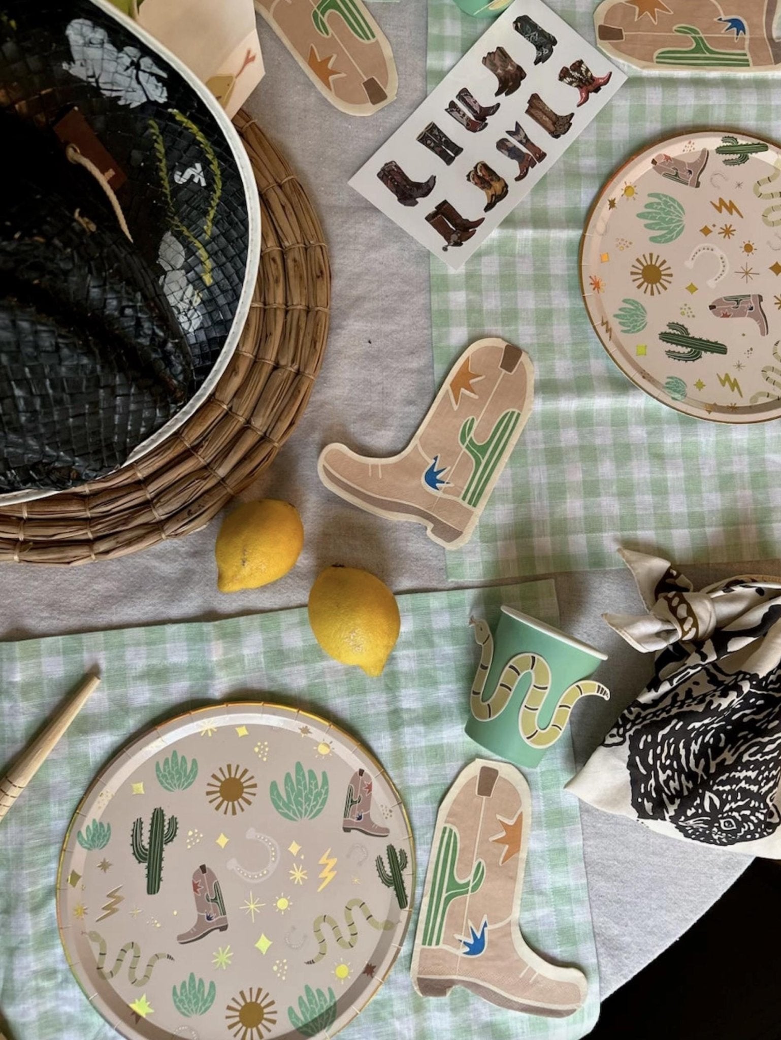 Cowboy Boot Temporary Tattoos - Stesha Party