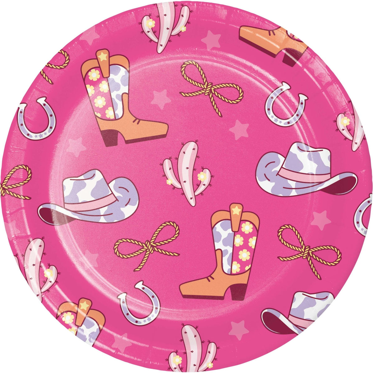 Cowgirl Birthday Dinner Plates 9&quot; - Stesha Party