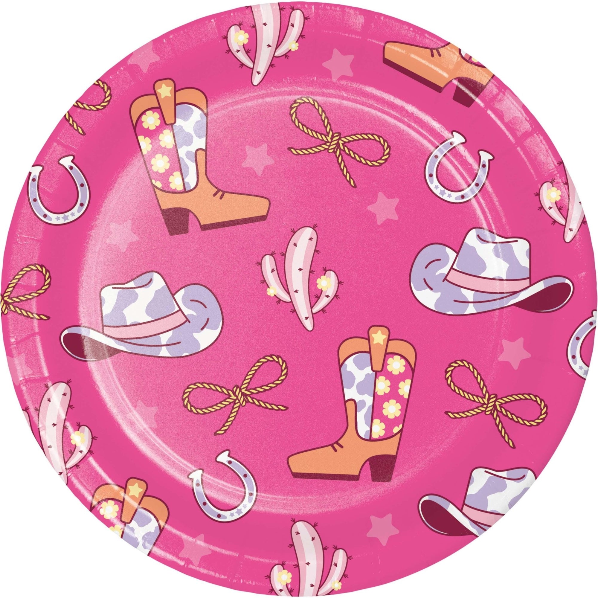 Cowgirl Birthday Dinner Plates 9" - Stesha Party