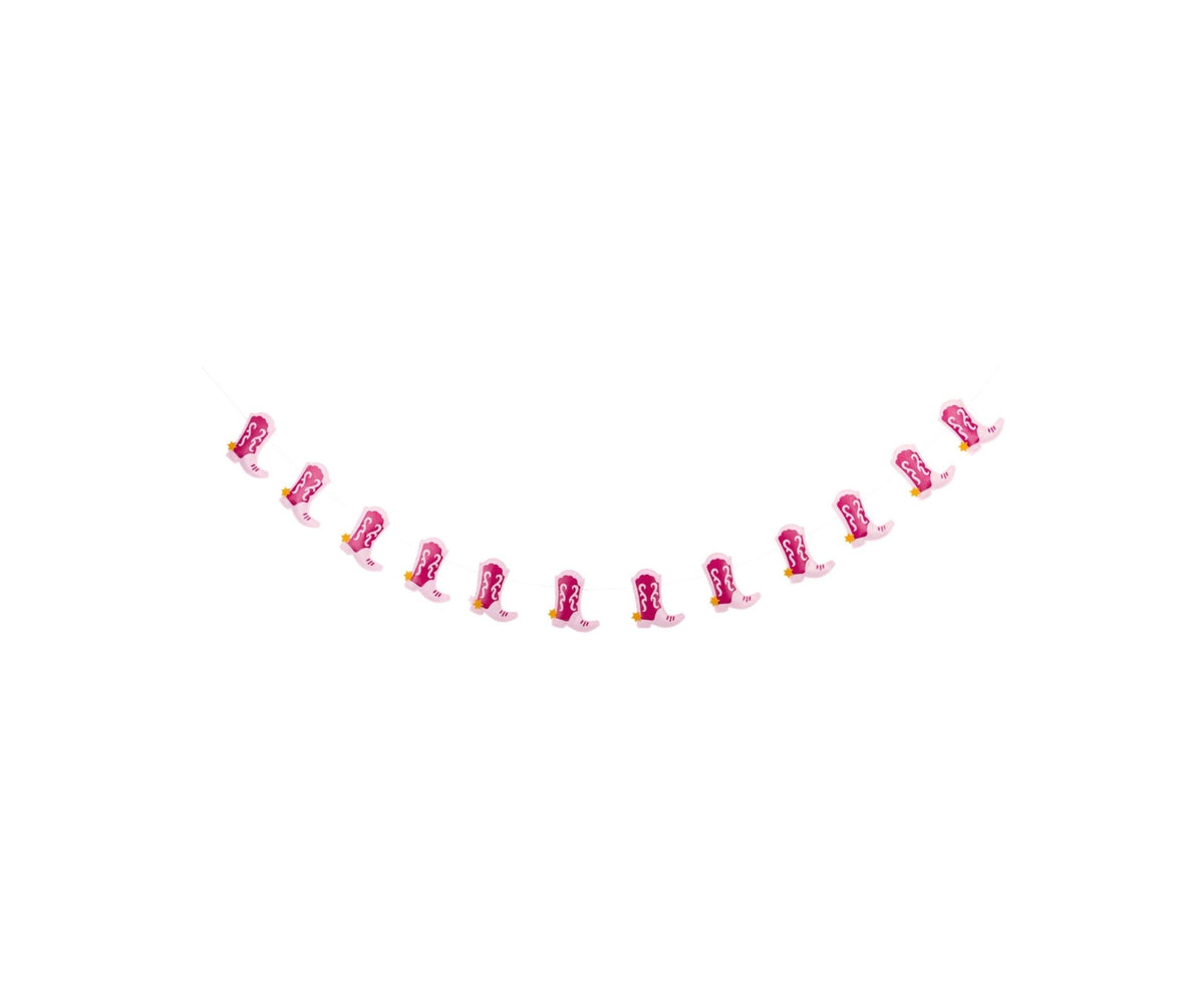 Cowgirl Boot Birthday Banner Set - Stesha Party